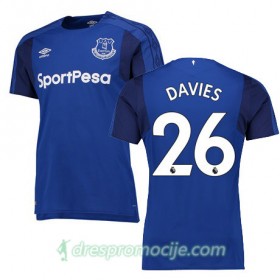 Everton Dres DAVIES Domaći 2017/18 Kratkih Rukava