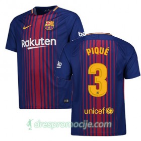 FC Barcelona Dres PIQUE Domaći 2017/18 Kratkih Rukava