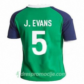 Sjeverna Irska JONNY EVANS Domaći 2016/17 Kratkih Rukava