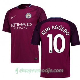 Manchester City Dres KUN AGUERO Gostujući 2017/18 Kratkih Rukava