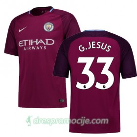 Manchester City Dres JESUS Gostujući 2017/18 Kratkih Rukava