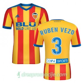 Valencia C.F. Dres RUBEN VEZO Gostujući 2017/18 Kratkih Rukava