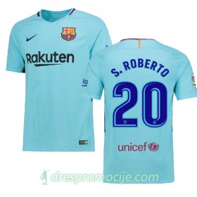 FC Barcelona Dres Sergi Roberto Gostujući 2017/18 Kratkih Rukava