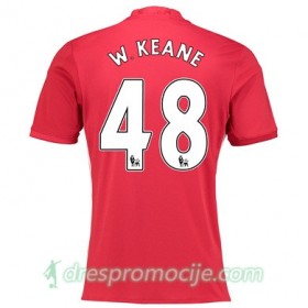 Manchester United Dres W KEANE Domaći 2017/18 Kratkih Rukava