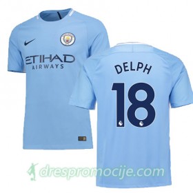Manchester City Dres DELPH Domaći 2017/18 Kratkih Rukava