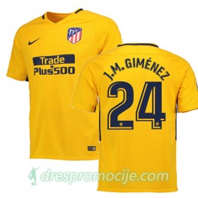 Atlético Madrid Dres JOSE GIMENEZ Gostujući 2017/18 Kratkih Rukava