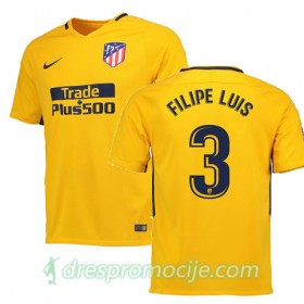Atlético Madrid Dres FILIPE LUIS Gostujući 2017/18 Kratkih Rukava