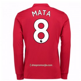 Manchester United Dres Juan Mata 8 Domaći 2017/18 Dugim Rukavima