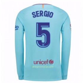 FC Barcelona Dres Sergio Busquets 5 Gostujući 2017/18 Dugim Rukavima