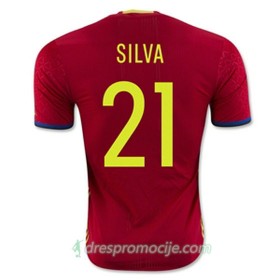 Španjolska Dres SILVA Domaći Euro 2016