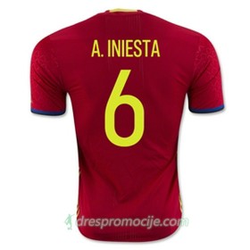 Španjolska Dres A INIESTA Domaći Euro 2016