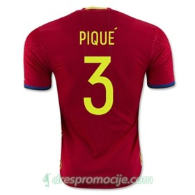 Španjolska Dres PIQUE Domaći Euro 2016