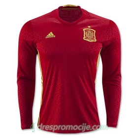 Španjolska Dres Domaći Euro 2016 Dugim Rukavima