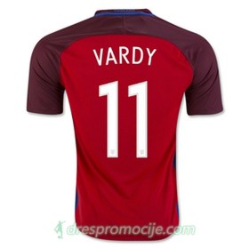Engleska Dres VARDY Gostujući 2016/17 Kratkih Rukava
