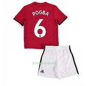 Manchester United Dres Paul Pogba 6 Dječji Domaći 2017/18 Kratkih Rukava