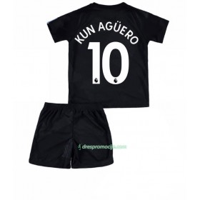 Manchester City Dres Sergio Aguero 10 Dječji Treći 2017/18 Kratkih Rukava