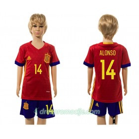 Španjolska Dres Alonso 14 Dječji Domaći 2016 Kratkih Rukava
