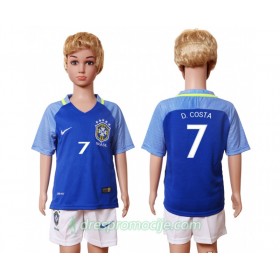 Brazil Dres D.Costa 7 Dječji Gostujući 2016 Kratkih Rukava