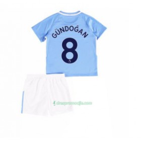 Manchester City Dres Ilkay Gundogan 8 Dječji Domaći 2017/18 Kratkih Rukava