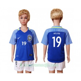 Brazil Dres Willian 19 Dječji Gostujući 2016 Kratkih Rukava