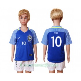 Brazil Dres Pele 10 Dječji Gostujući 2016 Kratkih Rukava
