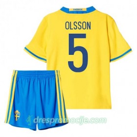 Švedska Dres Olsson 5 Dječji Domaći 2016 Kratkih Rukava