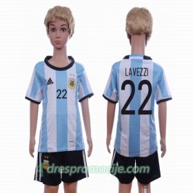 Argentina Dres Lavezzi 22 Dječji Domaći 2016 Kratkih Rukava