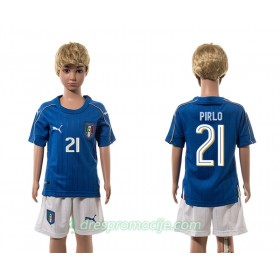 Italija Dres Pirlo 21 Dječji Domaći 2016 Kratkih Rukava