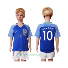 Brazil Dres Ronaldinho 10 Dječji Gostujući 2016 Kratkih Rukava