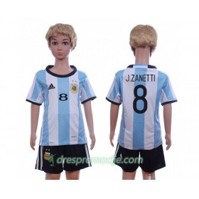 Argentina Dres J.Zanetti 8 Dječji Domaći 2016 Kratkih Rukava