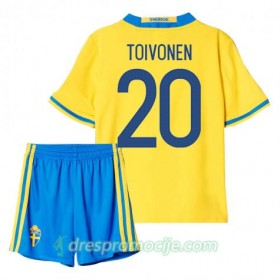 Švedska Dres Toivonen 20 Dječji Domaći 2016 Kratkih Rukava