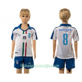 Italija Dres Marchisio 8 Dječji Gostujući 2016 Kratkih Rukava