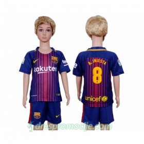FC Barcelona Dres Andres Iniesta 8 Dječji Domaći 2017/18 Kratkih Rukava