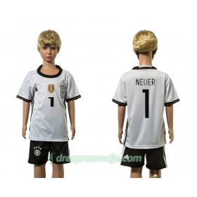 Njemačka Dres Neuer 1 Golmanski Dječji Domaći 2016 Kratkih Rukava