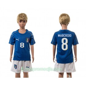 Italija Dres Marchisio 8 Dječji Domaći 2016 Kratkih Rukava