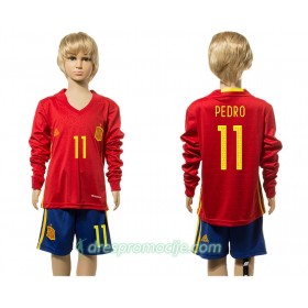 Španjolska Dres Pedro 11 Dječji Domaći 2016 Dugim Rukavima