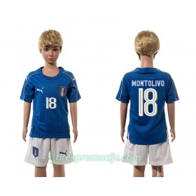 Italija Dres Montolivo 18 Dječji Domaći 2016 Kratkih Rukava