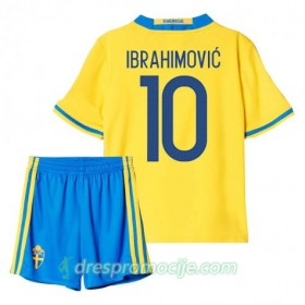 Švedska Dres Ibrahimovic 10 Dječji Domaći 2016 Kratkih Rukava