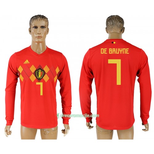 Belgija Dres Kevin De Bruyne 7 Domaći Svjetsko prvenstvo 2018 Dugim Rukavima