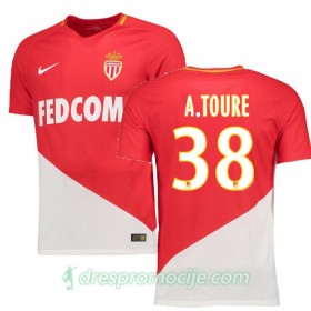 AS Monaco FC Dres ALMAMY TOURE Domaći 2017/18 Kratkih Rukava
