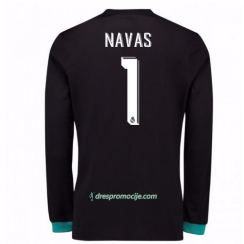 Real Madrid Dres Golmanski Keylor Navas 1 Gostujući 2017/18 Dugim Rukavima
