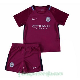 Manchester City Dres Dječji Gostujući 2017/18 Kratkih Rukava